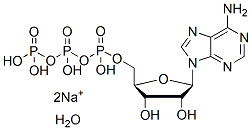 Molecular structure of the compound: Adenosine-5-triphosphate disodium salt hydrate