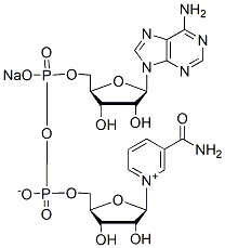 Molecular structure of the compound: beta-NicotinaMide Adenine Dinucleotide Sodium Salt