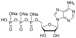 Molecular structure of the compound: Adenosine 5-triphosphate, Trisodium salt