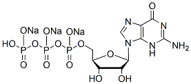 Molecular structure of the compound: Guanosine-5-Triphosphate, Trisodium salt